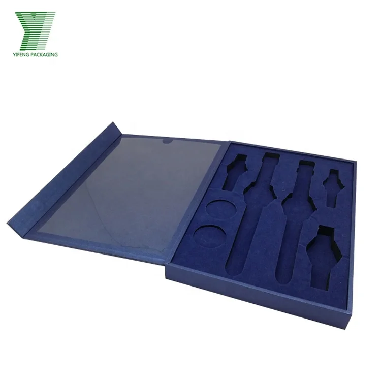 box packing nail polish bottle cardboard box with foam insert