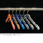 Shirt Custom Logo Luxury Coat Shirt Pants Suit Cloth Hanger Plastic Transparent Colorful Acrylic Hangers