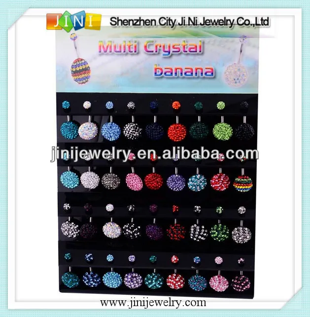 belly button ring display