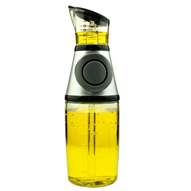 Juego de medidores de aceite y vinagre para la cocina Quikobo Botella de aceite Quikobo 500ml×2 2 paquetes de botellas de vidrio de gran capacidad de 500 ml. 