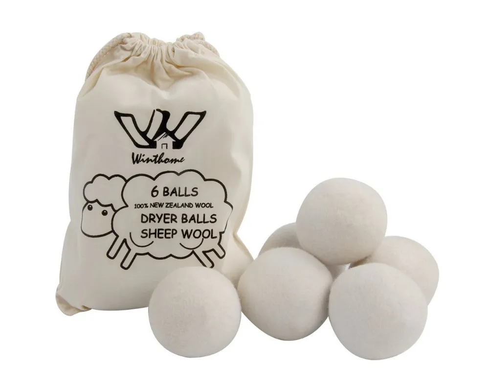 Dryer Balls 100% Sheep Wool 6 PCS 