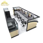 Salon Equipment Cosmetic Barber Shop Display Luxury Beauty Hair Salon Equipment Cabinet Hairdressing Kiosk