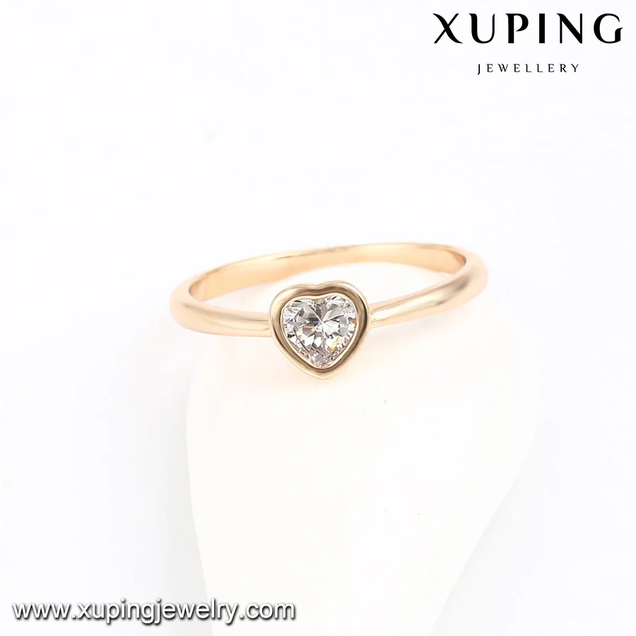 13953 2 gram gold ring for women, fashion jewelry market 18k gold heart arabic engagement rings