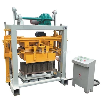 high profit margin products 40-2 small scale manual hollow and solid concrete cement brick making machine in Zambia