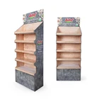 Display Advertising Display Stand Custom Advertising Cardboard Shipper Display Shelf Rack Cardboard POP Floor Display Stand