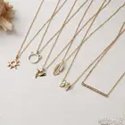 Fashion Little Cat Bird Gold Plated Cute Young Leafs Sun Pendant Girls Wish Card Necklace Jewelry