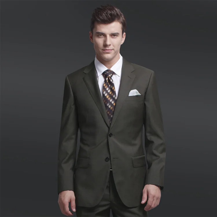 army green suit for men