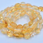 Citrine Citrine Beads Stone Wholesale A Grade Nature Stone Tumbled Shape Citrine Beads