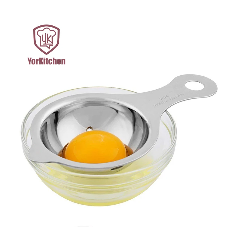 EQLEF® Huevo Separador de Huevos de Acero Inoxidable Color Blanco 