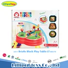 Children Creative Educational Building Blocks Table Bristle Play Set With Cartoon Figures