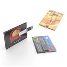 Usb Card Usb 8gb Popular Gift Advertising 8GB Plastic Pendrive 16GB Custom Band Bussiness Credit Card USB
