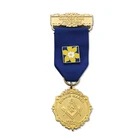 Us Coins Custom New Products Masonic Award Medal Coin For Men With Short Ribbon Drape