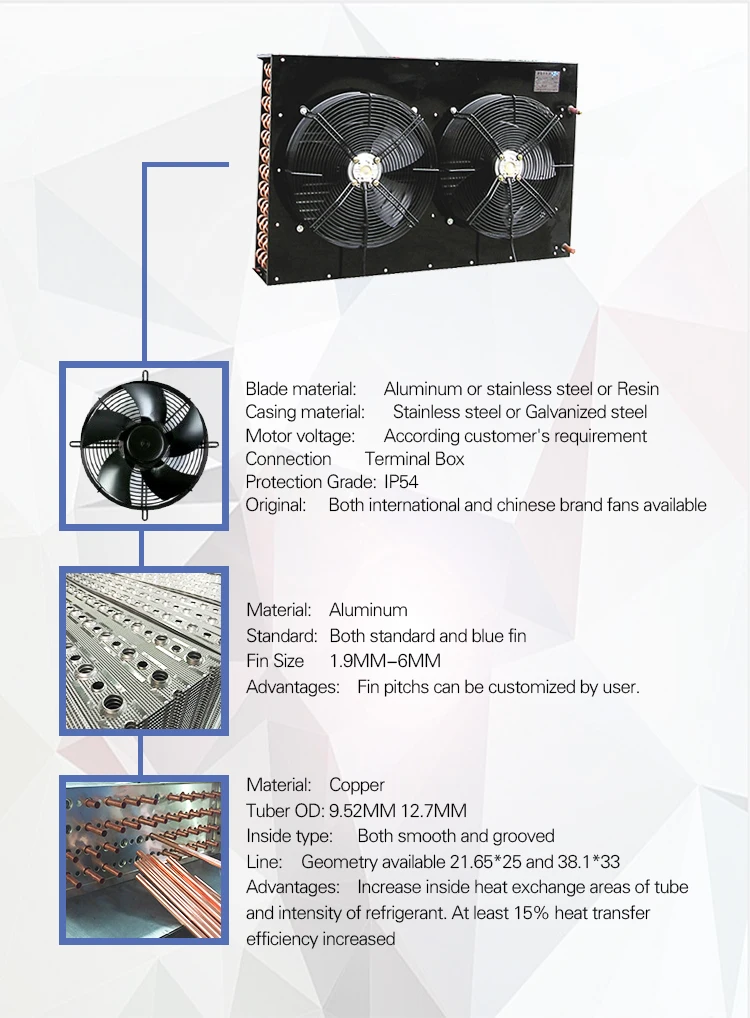 Condensing Unit, 380V, 2*190w - detail 8