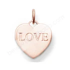 Heart Pendant Name Design Pendant Wholesale Heart Shaped Love Letter Custom Charm Pendant
