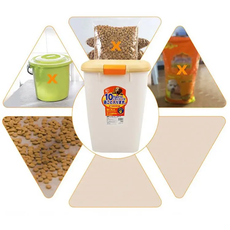 flat dog food container