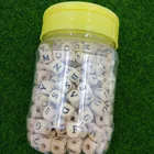 Wooden Beads Custom Letter Wood Beads For Craft Bracelets Necklace Jewelry