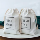 Plain Cotton Bag Cotton Cotton Small Bag Custom Hemp Plain Organic Muslin Cotton Calico Drawstring Bag Small