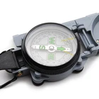gray color metal compass army military lensatic sighting compass factory wholesale for hiking camping and wild survival