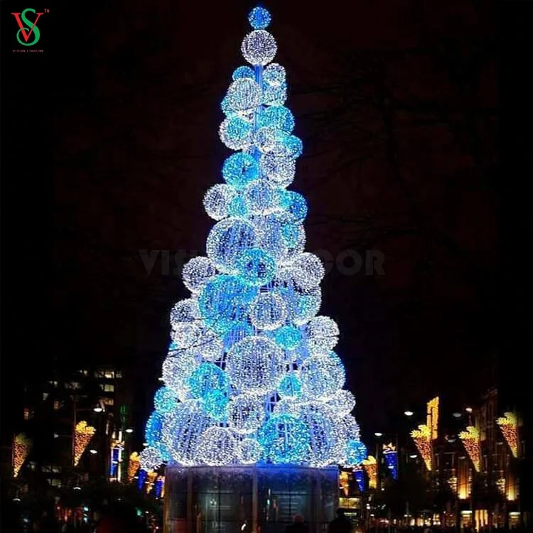 sphere christmas tree lights