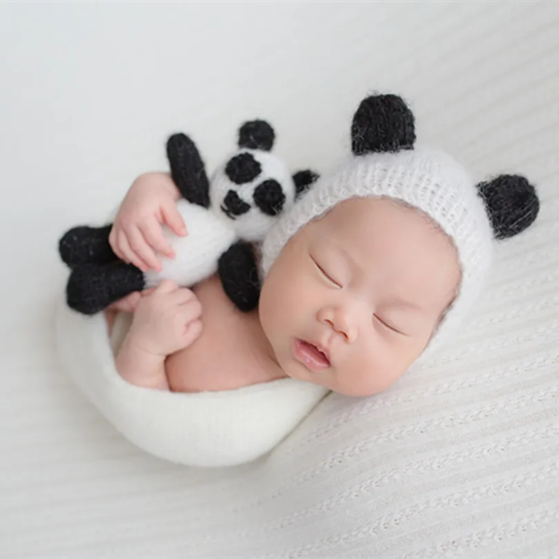 newborn panda hat