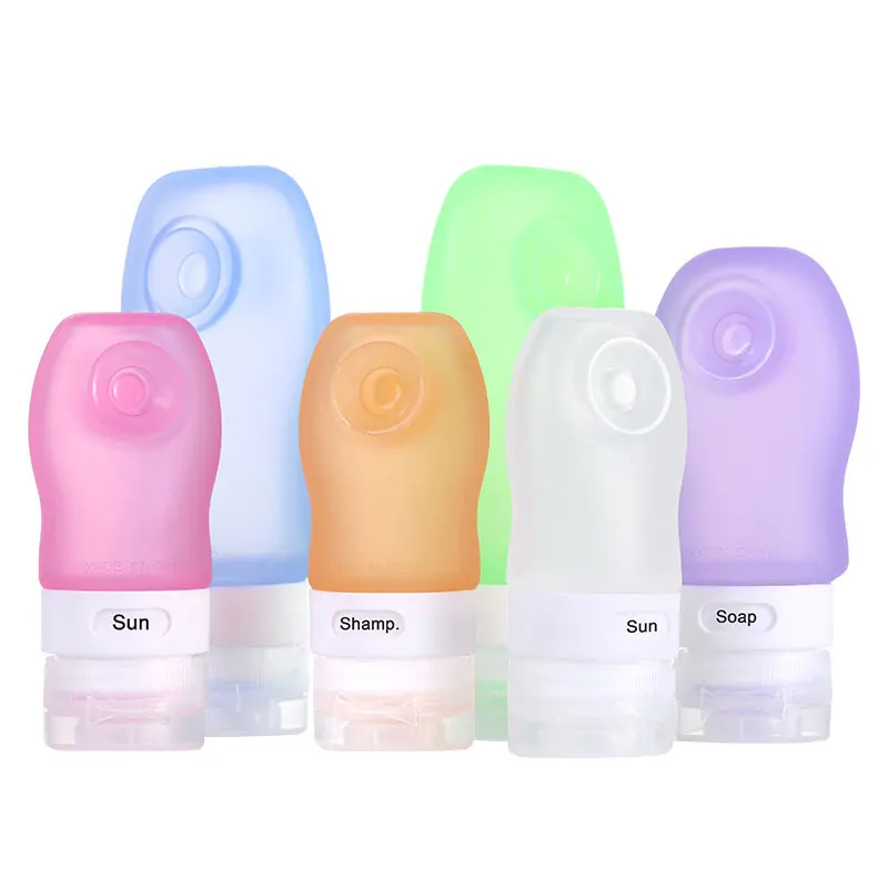 Mini Leak Proof Silicone Travel Bottles 
