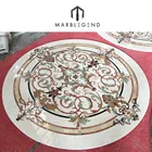 Medallions Waterjet Marble Floor Medallions PFM Classic Style Square Waterjet Marble Floor Medallions