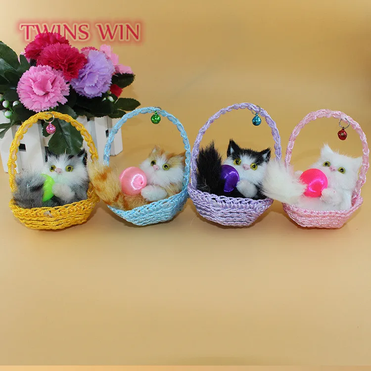 handmade the cat basket cat ornaments top quality plush gifts