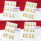 Earrings Cubic Earring Xuping Cheap Hoop Earrings Cubic Zircon Dubai 24k Gold Plated Jewelry Fashion Earrings For Women