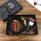 Cocostyles bespoke popular exquisite generous black gift box with belt men giftsets for birthday valentine gift business present