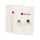 Earring Custom Print Necklace Holder Punch Card Jewelry Display Paper Packaging Earring Cards With Logo