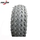 Gray Wheels High Quality Gray 6x2 Pneumatic Rubber Wheels Wagon Trolley Cart Caster Tires With Steel Rim