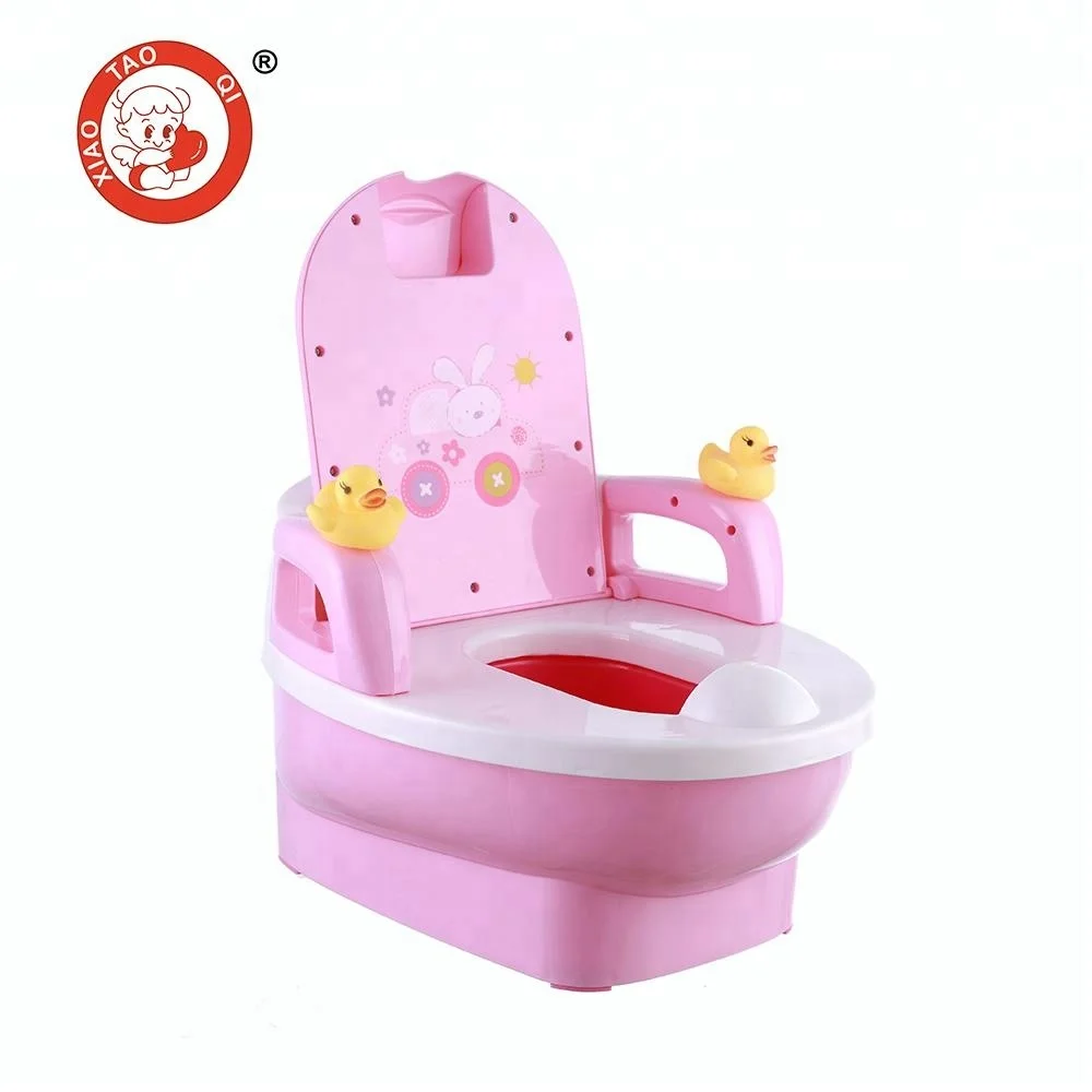 Pink Children's Kids Plastic Potty Seat Potty Toilet Training 