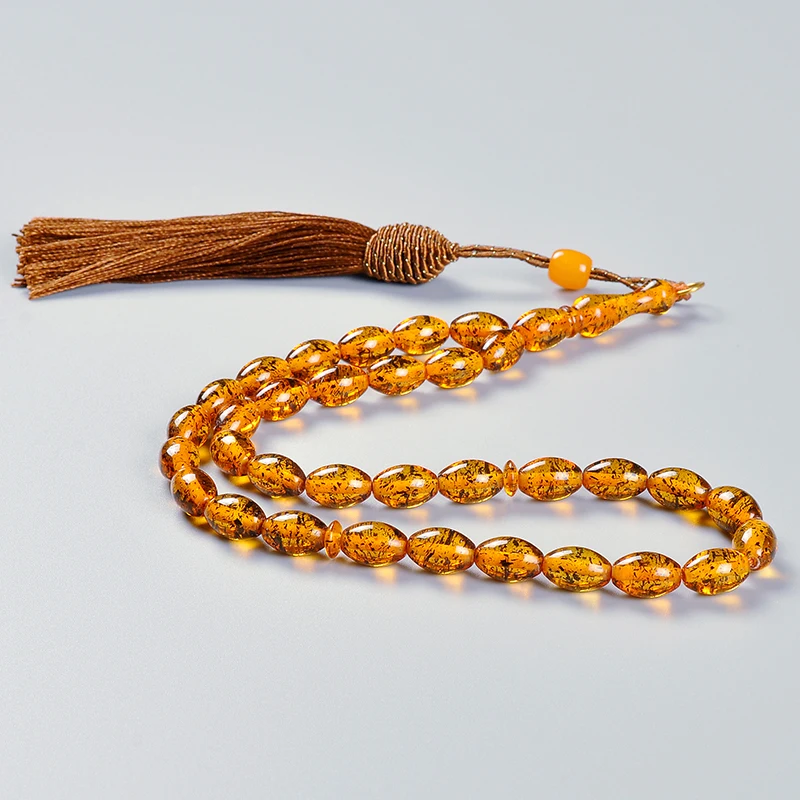 YS240 Hindu gifts oval cognac nice smell  worry prayer beads  muslim  rosary tesbih namaz