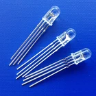 Rgb RoHS Certificated 5mm 4pin RGB LED Common Cathode In Clear/frost Lens For LED Display