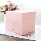 Wedding Gift Box Romantic Floral Paper Vertical Bar Hat Wedding Flower Gift Box