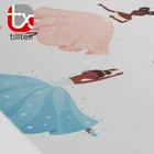 Bedding Cartoon Dancing Girl Digital Printed Baby Bedding Satin Baby Crib Satin Sheets Fitted Sheet 200TC
