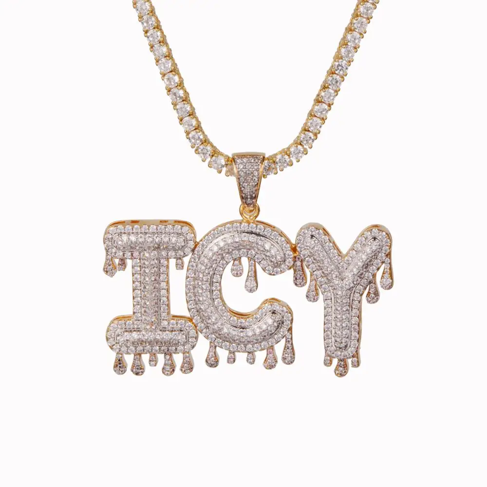 New Design Icy Dripping Bubble Letter 