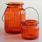 Large Glass Candle Jar Scented Luxury Large Glass Candle Jars With Iron Handle