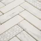 Ceramic Tiles Wall Mosaic Tile Schomex Ceramic Mosaic Herringbone White Tiles Used For Wall Tiles Building Materials