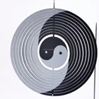 Yin Laser Cut 3D Wind Spinner- Yin Yang Stainless Steel