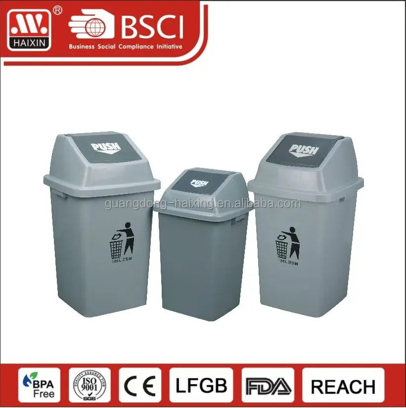 80/120/240liter plastic large outdoor plastic garbage trash bins with pedal and wheels for sale