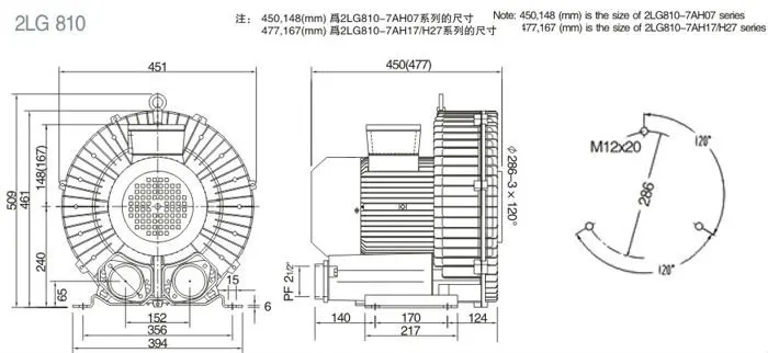 Side Channel Blower, 5.5kw, 6.3kw - detail 6