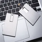 Card Pen Usb Drive Pen Pen Drive Sliver Metal Card Pen USB Flash Drive With Customized Logo 2GB Promotional Gift