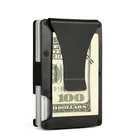 Wallet Aluminum Metal Slim Minimalist Front Pocket Wallet Credit Card Case Holder RFID Blocking