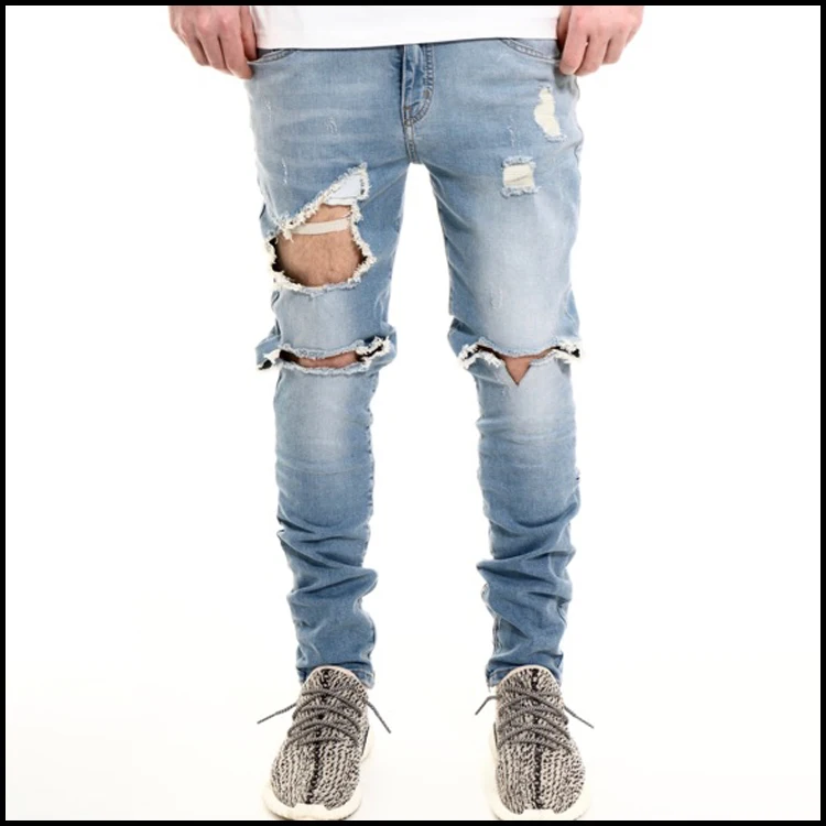 men's skinny ripped jeans