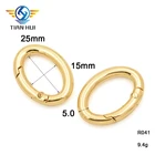 Metal Ring Oval Gold Metal Opening Gate Ring Oval Spring Ring