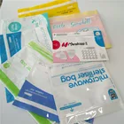 For Liquid Packaging Reusable Plastic Bag Microwave Bags For Liquid Food/Baby Monthly Cup Reusable Zip Lock Packaging Plastic Microwave Steam Sterilizer Bag