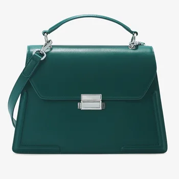 Private label trapezoid envelope shoulder fashion tote handbag design latest office tote bag leather bag handbags for women