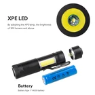 Torch Q5 Aluminum Flashlight OEM Logo Aluminum Mini Led Torch Q5 Cob Pen Shape Penlight With Clip Flashlight Torch