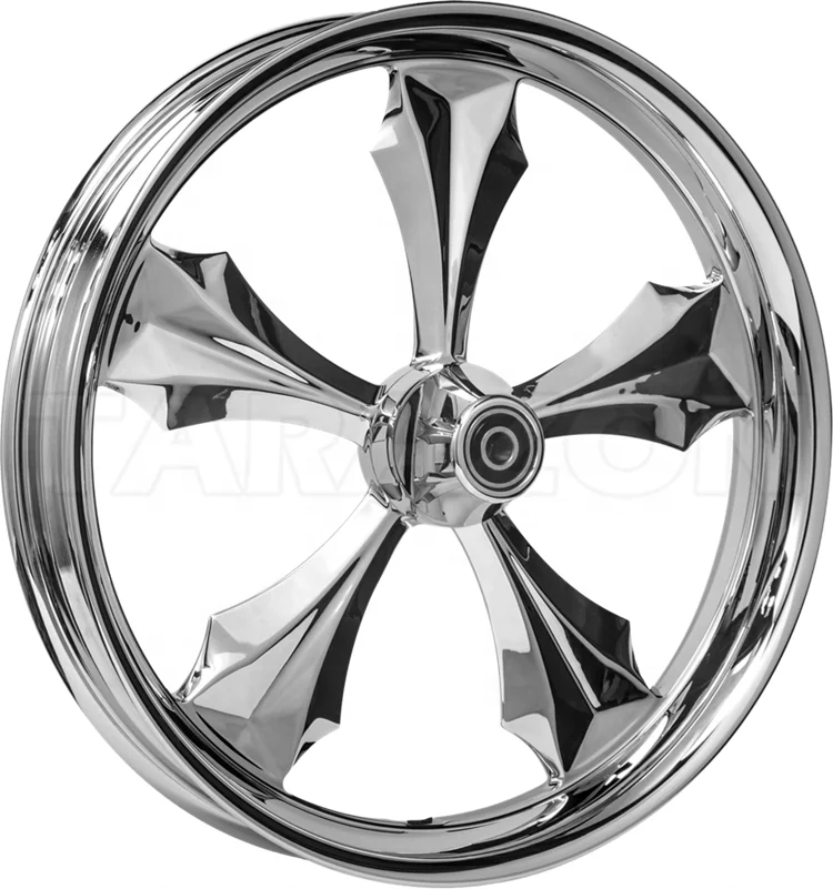 custom chrome motorcycle wheels